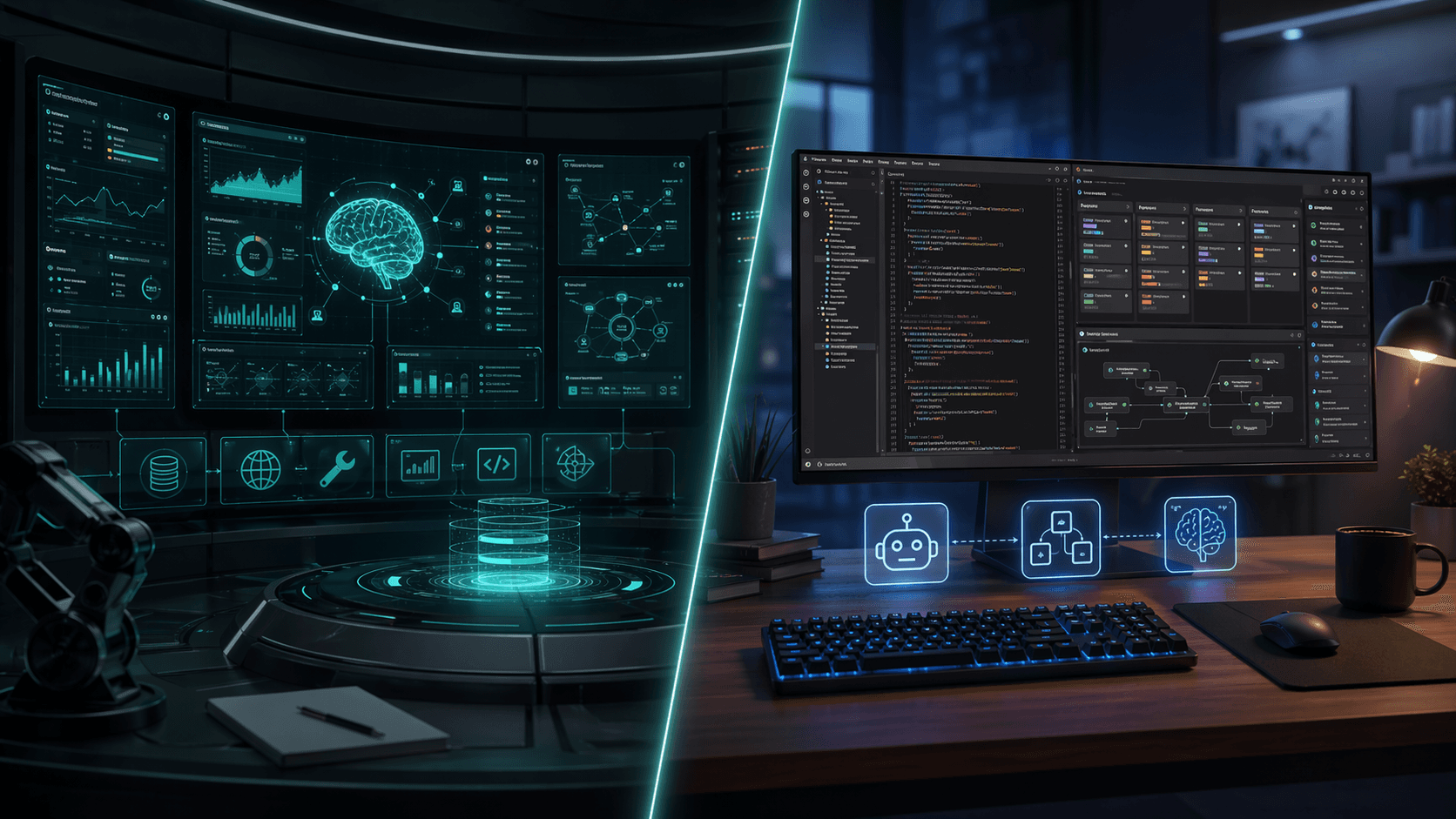 AI-generated hero image of a self-hosted Hermes stack with servers, dashboards, and rising cost signals